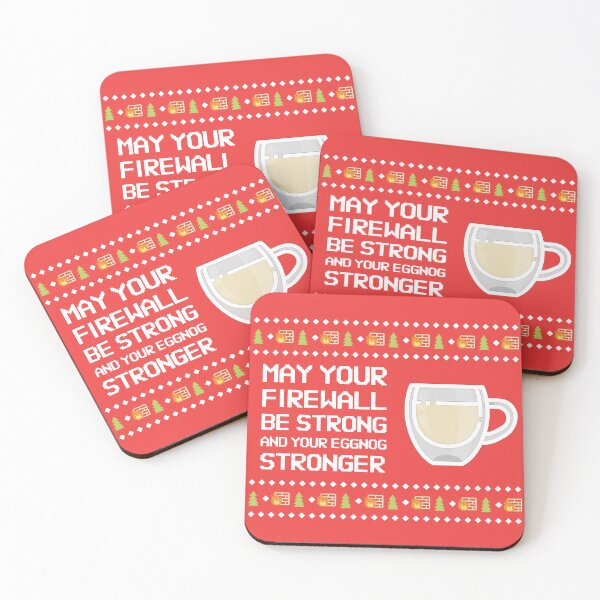Item preview, May your firewall be strong and your eggnog stronger - Christmas Tech designed and sold by Circle-Cats.