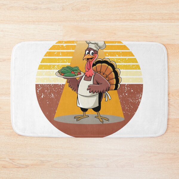 Item preview, Funny Thanksgiving Turkey  cook and Green vegetarian  Food designed and sold by KolorellaS.