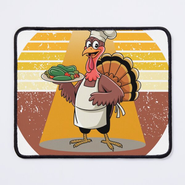 Item preview, Funny Thanksgiving Turkey  cook and Green vegetarian  Food designed and sold by KolorellaS.