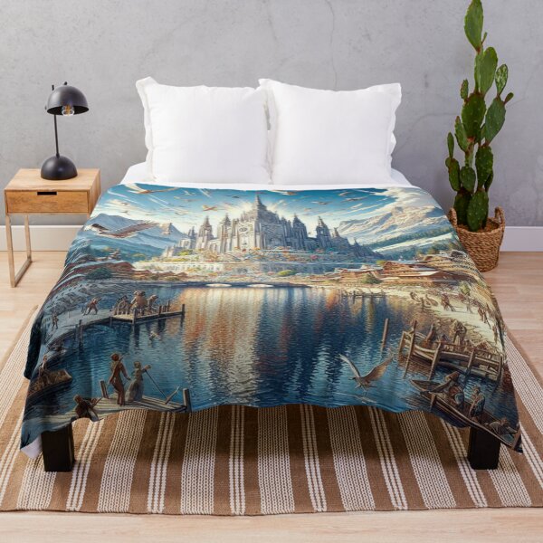 Item preview, Winter wonder: snow-capped peaks, crystal-clear lake and majestic church under bright sun designed and sold by FotoworldEdel.
