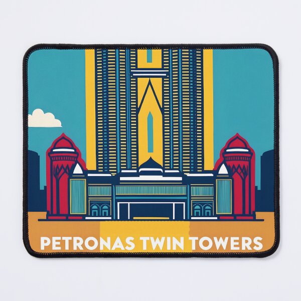 Item preview, Petronas Twin Towers Malaysia Vintage Travel Tourism designed and sold by TravelersGems.