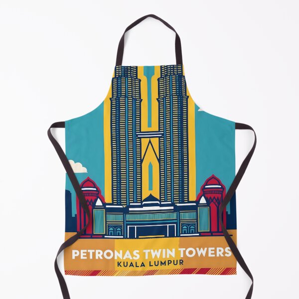 Item preview, Petronas Twin Towers Malaysia Vintage Travel Tourism designed and sold by TravelersGems.