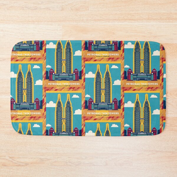 Item preview, Petronas Twin Towers Malaysia Vintage Travel Tourism designed and sold by TravelersGems.
