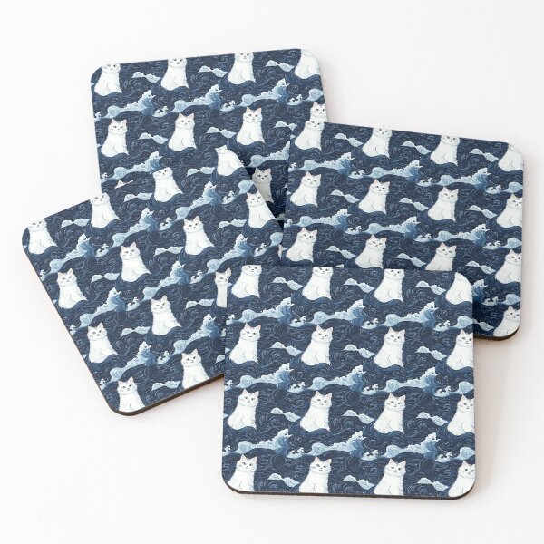 Item preview, cats with dark theme by watercolor designed and sold by Palmate-m.