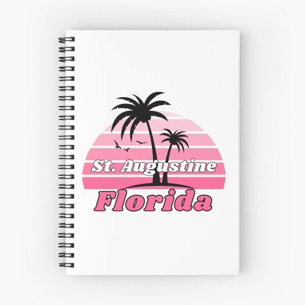 Item preview, Retro Cool St. Augustine Beach Florida Palm Tree at Sunset Souvenirs designed and sold by karmdaf.