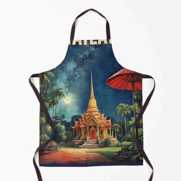 Item preview, Thailand Vintage Retro Travel Tourism designed and sold by TravelersGems.