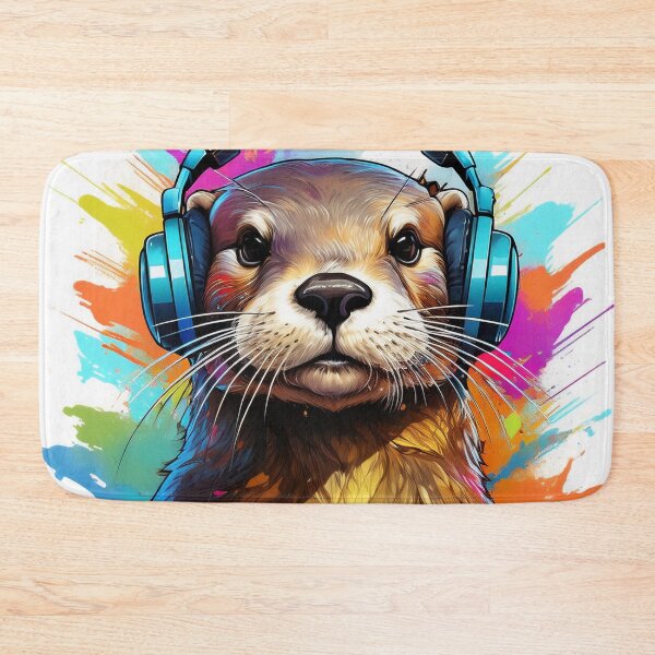Item preview, Graffitti Complete and Otter in Headphones  designed and sold by Boxing Kangaroo Retail Company.