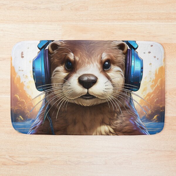 Item preview, Complete and Otter in Headphones  designed and sold by Boxing Kangaroo Retail Company.