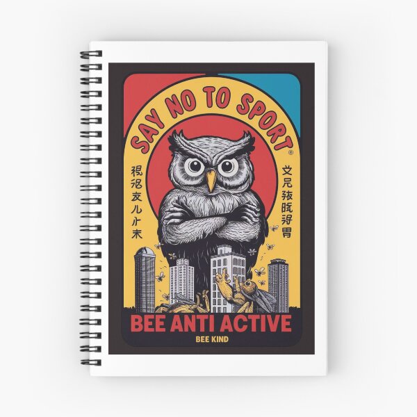 Item preview, SAY NO TO SPORTS POSTER WISE OWL designed and sold by inkfluenceart.