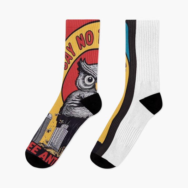 Item preview, SAY NO TO SPORTS POSTER WISE OWL designed and sold by inkfluenceart.