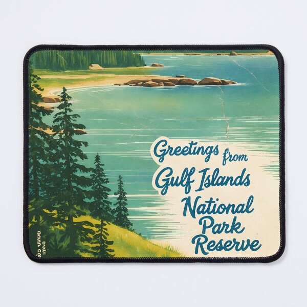 Item preview, Gulf Islands National Park Canada Postcard Vintage Travel Retro designed and sold by TravelPostcardGems.