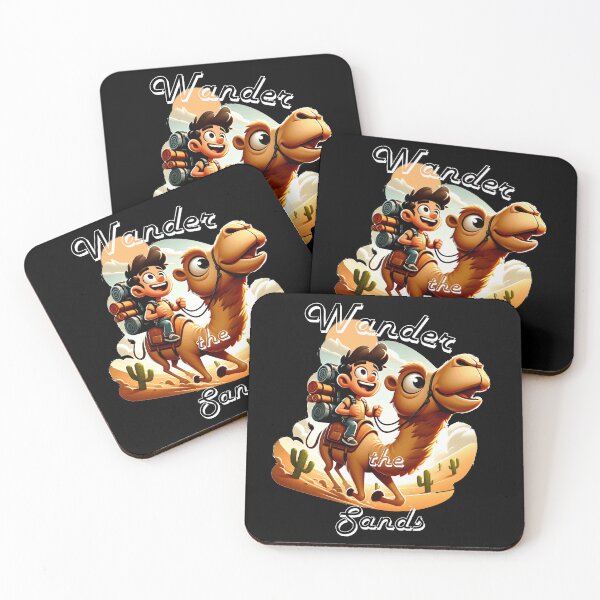 Item preview, Wander the Sands: Adventurous Boy on Camel in Desert Journey Cartoon Art designed and sold by Dantin.