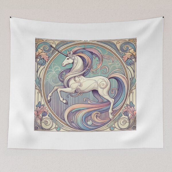 Item preview, Graceful Unicorn in Art Nouveau Style designed and sold by NSB-Design.