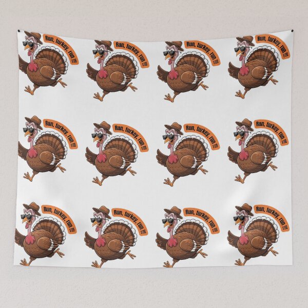 Item preview,  Funny Thanksgiving Turkey , Running Turkey Trot designed and sold by KolorellaS.