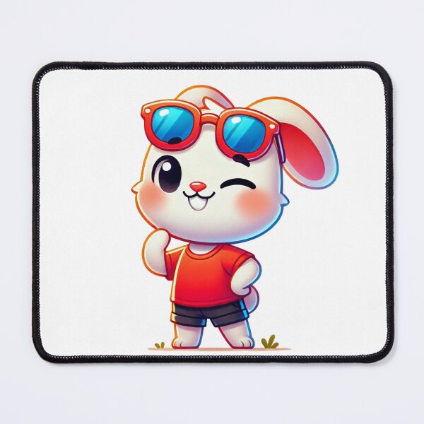 Item preview, Cool Bunny in Sunglasses and Red Shirt designed and sold by Little Care Studio.