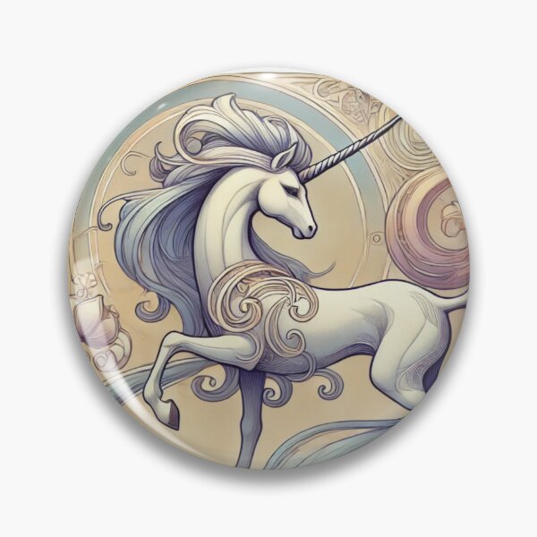 Item preview, Majestic Art Nouveau Unicorn Design designed and sold by NSB-Design.