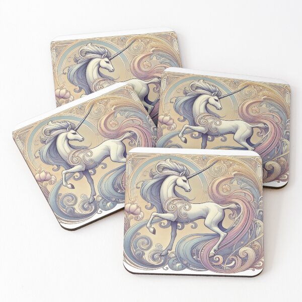 Item preview, Majestic Art Nouveau Unicorn Design designed and sold by NSB-Design.