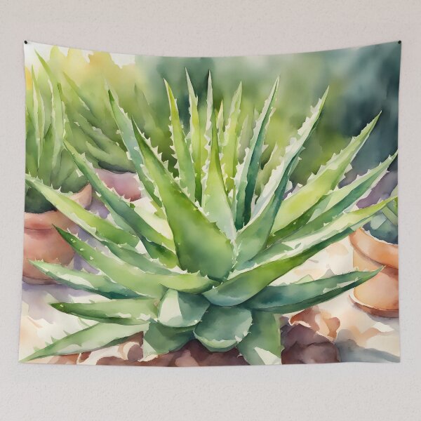 Item preview, Big Aloe Vera Plant in Garden designed and sold by CalmnessbyChoice.