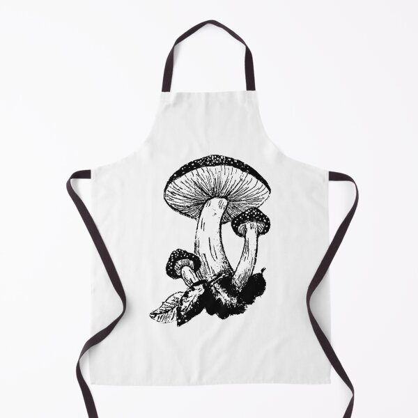 Item preview, Monochromatic Autumnal Mushrooms designed and sold by Bramble and Willow Studio.