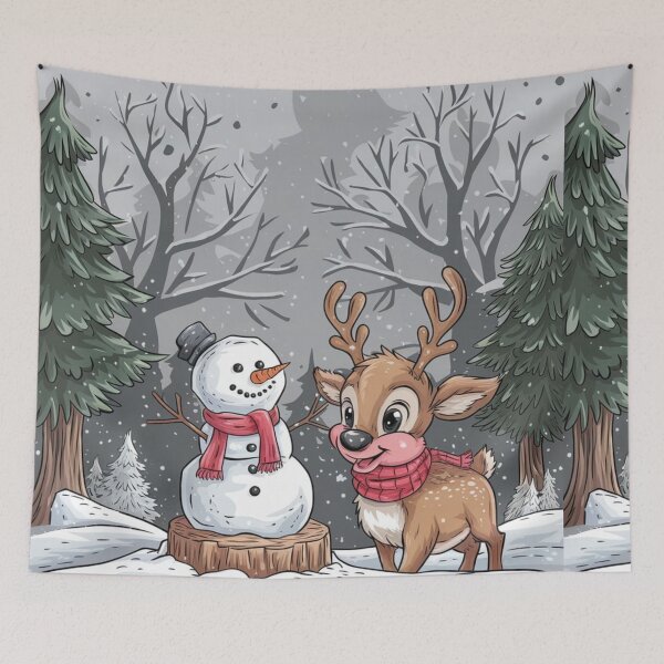 Item preview, Reindeer And Snowman Friends designed and sold by JANA4446.