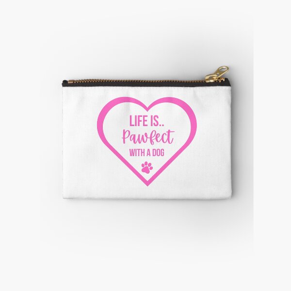 Item preview, Life Is Pawfect With A Dog Pink Heart designed and sold by Tanya C  Smith.