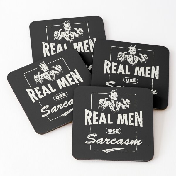 Item preview, Real Men Use Sarcasm designed and sold by Syahrasi.