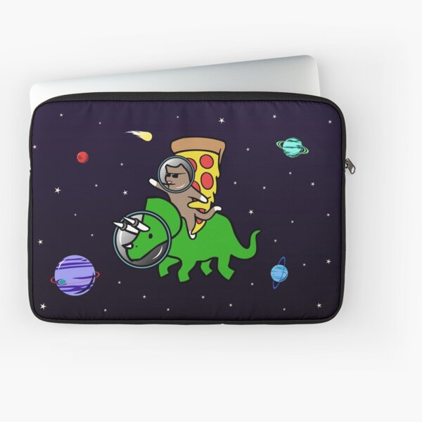 Aperçu de l'œuvre Tricératops de chat et de pizza dans l'espace créée et vendue par jezkemp.