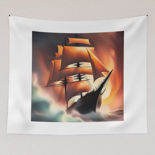 Item preview,  Storm , ship on sea, columbus ship designed and sold by KolorellaS.