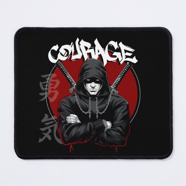 Item preview, Hooded Samurai Warrior with Courage Symbol - Urban Street Art Design designed and sold by BNCH44.