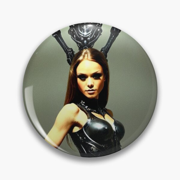 Item preview, Scifi H.R Giger inspired art of a woman attached to a cybernetic machine, cool cyberpunk art designed and sold by Vintage Designs +.
