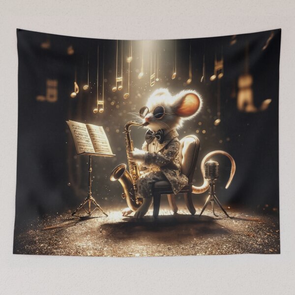 Item preview, JAZZY MOUSE Swinging in Style: A Mouse’s Serenade  extended background designed and sold by INNERHARMONY2.