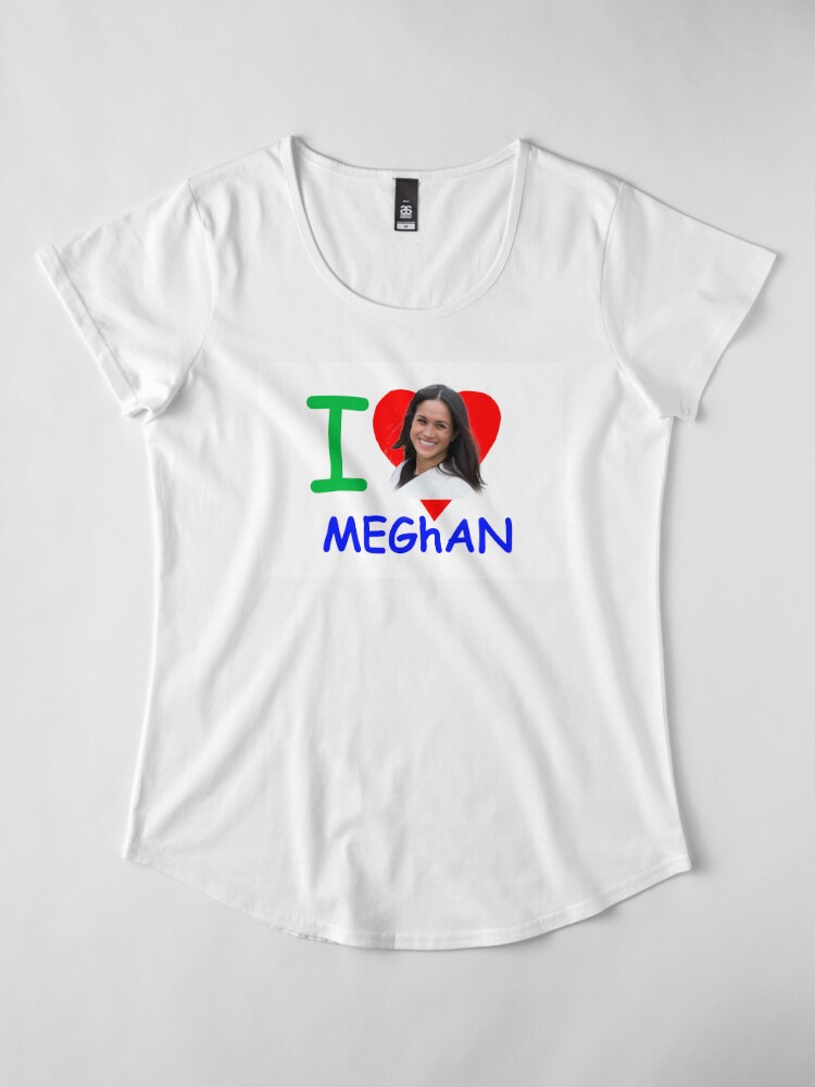 Discover I Heart Meghan Meghan Markle Childlike Design Premium Scoop T-Shirt