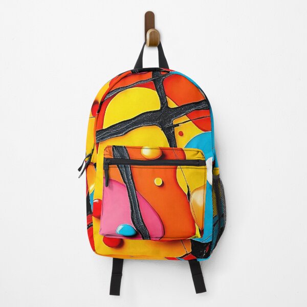 Aperçu de l'œuvre Art abstrait Des couleurs vives qui créent un point focal dans une pièce créée et vendue par HardToFindMerchandise.