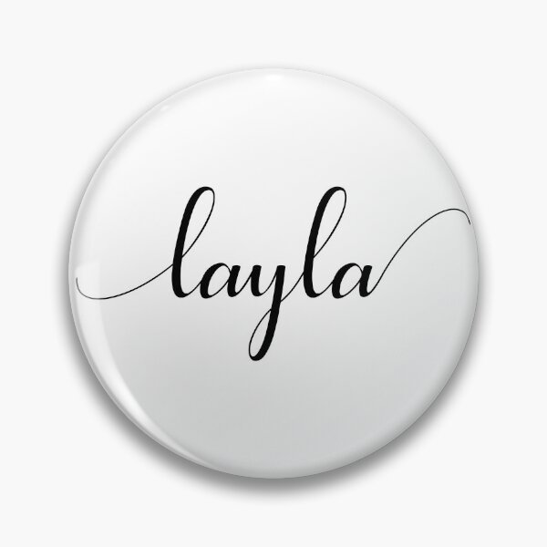 Item preview, Layla - Custom name on delicate black cursive font designed and sold by To the Lua.