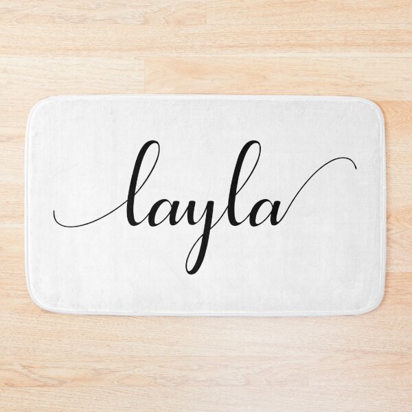 Item preview, Layla - Custom name on delicate black cursive font designed and sold by To the Lua.