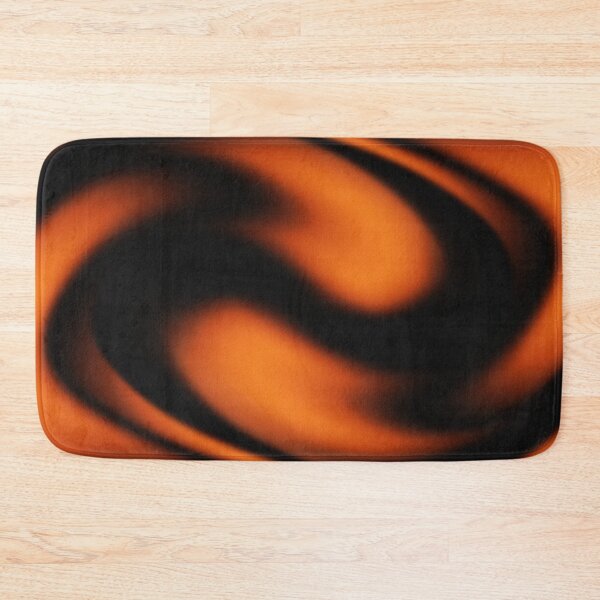 Item preview, Spooky season abstract wavy pattern with orange and black shades designed and sold by MonikaSimona.