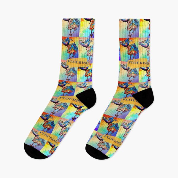 Item preview, Flourish Colorful Artistic Floral Print designed and sold by gleefulme.