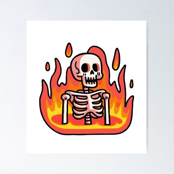 Item preview, Skeleton In Hell designed and sold by Gkinoki.