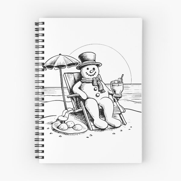 Item preview, Sunbathing Snowman Fun designed and sold by GeoSketchWear.
