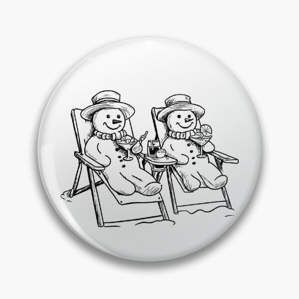 Item preview, Snowmen Chilling in the Sun designed and sold by GeoSketchWear.