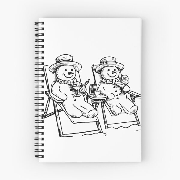 Item preview, Snowmen Chilling in the Sun designed and sold by GeoSketchWear.
