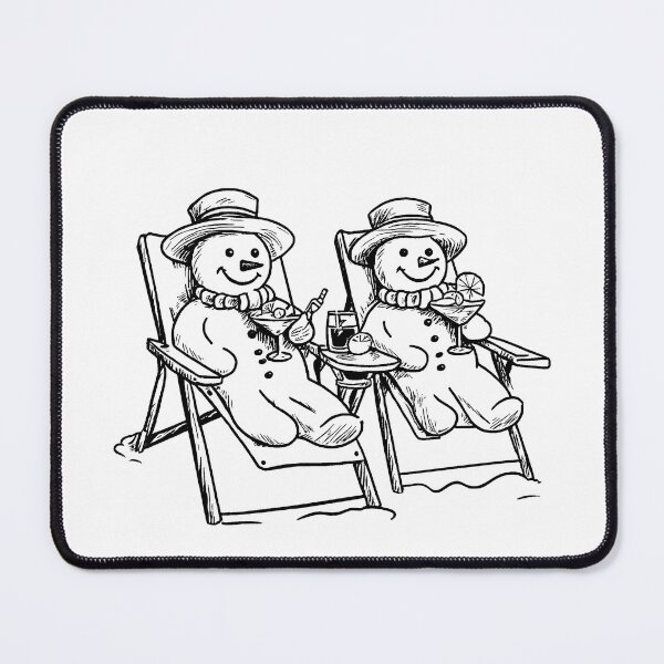 Item preview, Snowmen Chilling in the Sun designed and sold by GeoSketchWear.