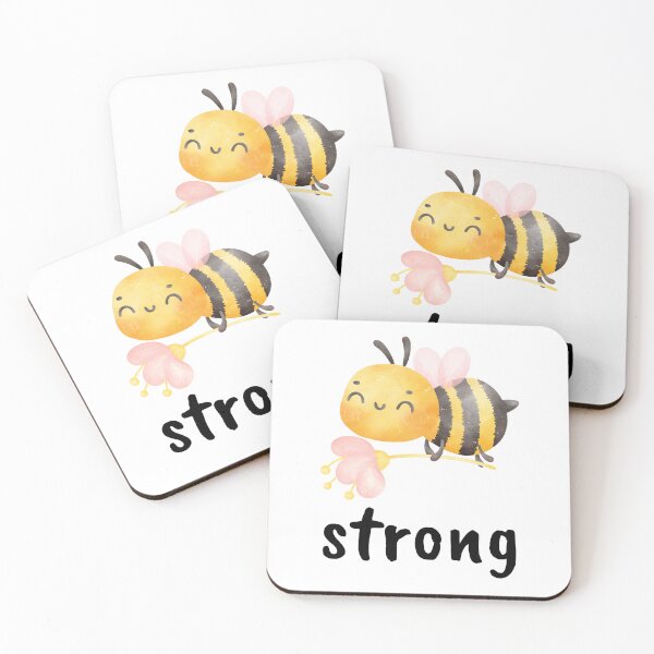Item preview, Little bee with phrase: Be strong designed and sold by mysummerland.