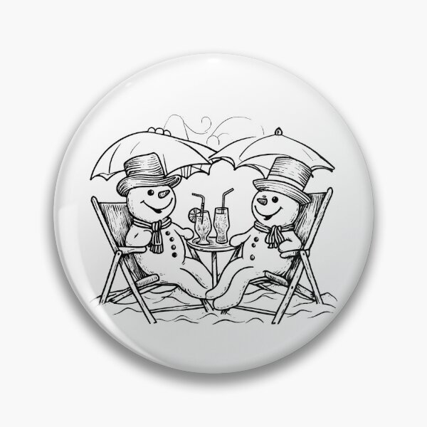 Item preview, Snowmen Chilling in the Sun designed and sold by GeoSketchWear.