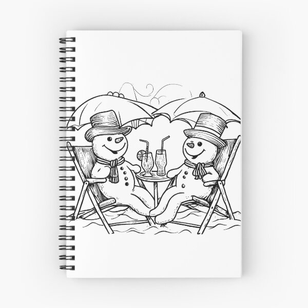 Item preview, Snowmen Chilling in the Sun designed and sold by GeoSketchWear.