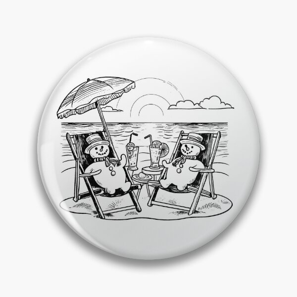Item preview, Snowmen Chilling in the Sun designed and sold by GeoSketchWear.