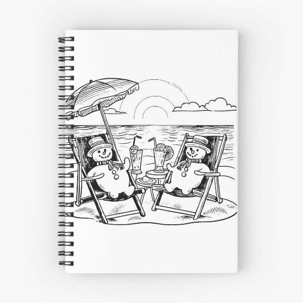 Item preview, Snowmen Chilling in the Sun designed and sold by GeoSketchWear.