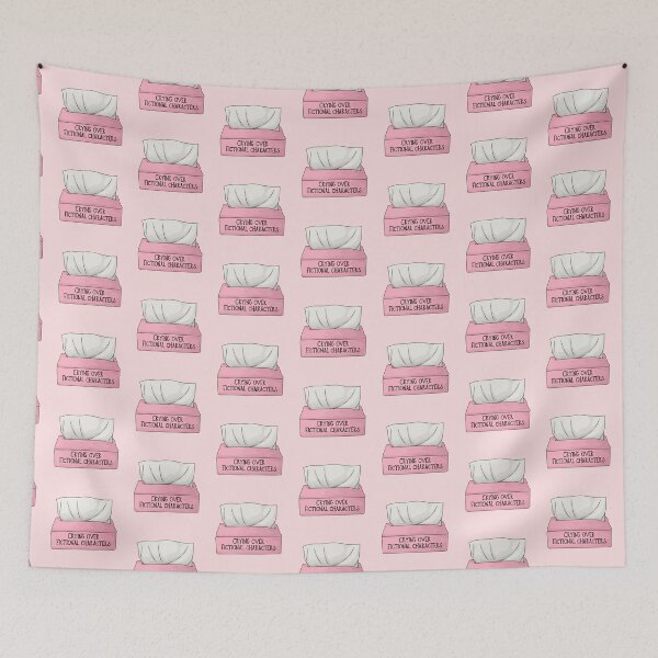 Item preview, Crying Over Fictional Characters  designed and sold by BookishlyMe.