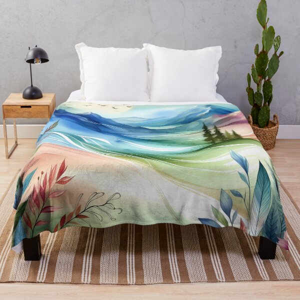 Item preview, Vibrant Valleys and Blooming Flora in a Mountain Landscape designed and sold by Vitalka-uk.