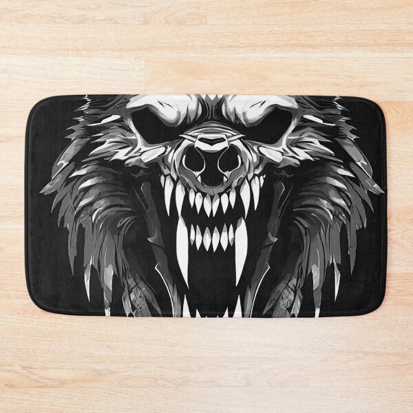 Item preview, "Ferocious Wolf Head with Bared Fangs – Intense Animal Art" designed and sold by MetalKrane.